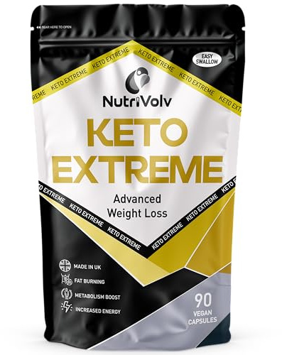 Keto Extreme Fat Burner Keto Diet, Weight Loss, Boost Energy Level & Metabolism - 90 Capsules