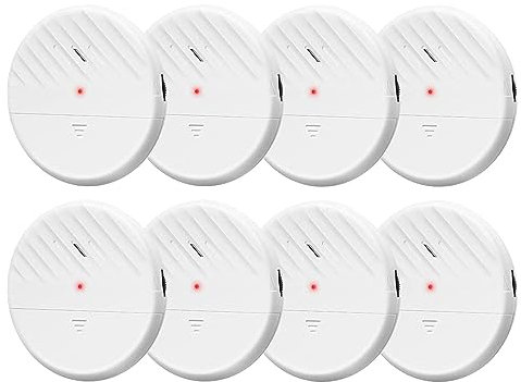 Migliori Webcam per finestre 125dB Ultra Slim Wireless Rilevatore di rottura di Vetro Allarme di Vibrazione Set di 8 Cam per Pc (Pink, One Size)