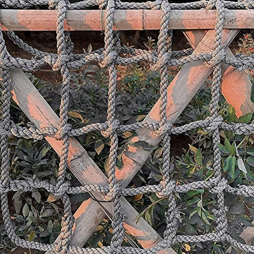 Filet d'escalade d'extérieur pour enfants, hamac en corde pour cabane dans un arbre, balcon, balustrade, protection robuste 1 x 1 m