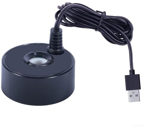 Atomizzatore USB ecologico, nebulizzatore per acqua, per laghetti, crea un ambiente rilassante con una produzione sicura di nebbia (nero)