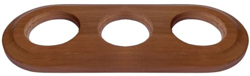 Marco empotrable triple con acabado de madera, ideal para decoración y enmarcación de obras artísticas y fotografías.