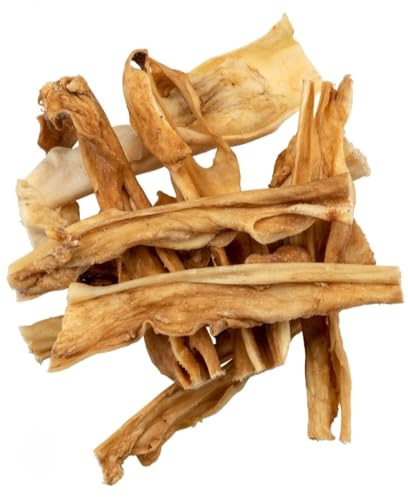 Dei NATURE Pelle di Testa di Agnello Essiccata,Confezione da 500 g,Snack Masticativo Naturale per Cani, dieta Barf