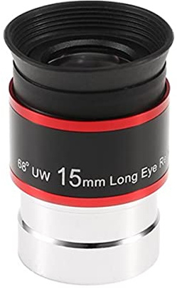 1,25 68 Grados Ultra Gran Angular Ocular 6mm 9mm 15mm 20mm telescopio astronómico Profesional Piezas para telescopio astronómico(15mm)