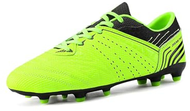 DREAM PAIRS Fotbollsskor med fotbollsskor för män, Neon grön svart, 46 EU