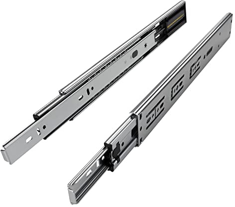 Junker 4 Paar Vollauszüge KV1-45-H45- L400-SC 400 mm mit Selbsteinzug u. Dämpfung (SoftClose) Schubladenschiene mit 45 Kg Tragkraft