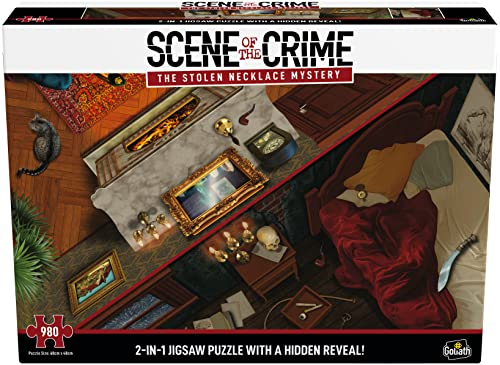 Scene of the Crime: The Stolen Necklace Mystery | 2-in-1 Jigsaw Puzzle with a Hidden Reveal! | Put the Pieces Together to Solve the Mystery | Ages 14+