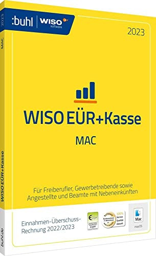 WISO EÜR+Kasse Mac 2023: Die Software für eine praktische Einnahmen-Überschuss-Rechnung (WISO Software): Einnahmen-Überschuss-Rechnung 2022/2023
