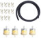 Benzinschlauch Kit, 1Meter Benzinschlauch, 4 Benzinfilter, 10 Schlauchschellen, Kraftstofffilter Schlauch, für Motorrad, Benzinfilter Roller, Benzinfilter Auto, Benzinfilter Rasenmäher
