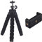 GNAUMORE Mini Trépied pour Smartphone,Trépied Smartphone Flexible,Trépied Selfie,Rotatif à 360° Flexible Mini Trepied,Trépied pour Téléphone Portable,Trépied avec Télécommande Bluetooth