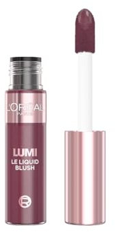 L'Oréal Paris Lumi Le Liquid Blush, Lightweight Radiant Colour & Glowy Finish Blush, 645 Glowy Cool Berry