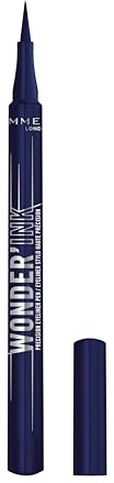Rimmel Wonder Ink Penna 003 Aquatic Aria, Preciso, Opaco, Pigmentato, Durabile, Waterproof, Non Sbava, 1 ml
