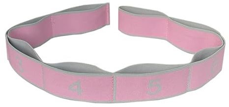Banda Elástica de Yoga, Bandas Latinas de Resistencia, Bandas Elasticas Fitness Ajustable de Múltiples Bucles, Bandas Elasticas Fitness (Rosa)