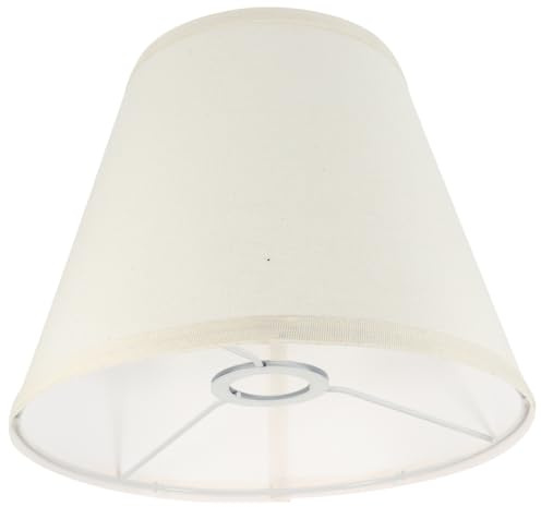 BAZEITFLOW Halbrunder Leinen Lampenschirm Kleiner Ersatz Tischlampenschirm Einfache Installation Gemütliches Licht für Schlafzimmer Wohnzimmer Vintage Stil Kompatibel mit Schraubfassung