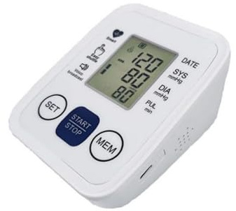 Upper Arm Blood Pressure Monitor - Dual User 99 Memory, Adjustable Cuff & Large Backlit Display, Automatic Home Use with Heart Rate & Irregular Heartbeat Detection