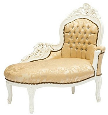 WAY HOME STORE Dormeuse Barocco Bianca e Oro