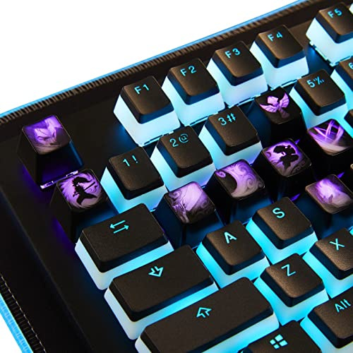 League of Legends Custom Keycaps (Champion Neeko) - Laser Engraved with Each Champion's Portrait, Passive, and Skills. Fit with Any Mechanical Keyboard. League of Legends Gift for Gamers