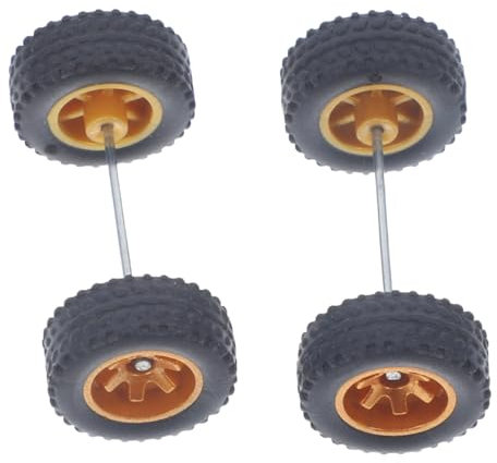 ibasenice Spielzeugauto-räder Maßstab Gummireifen Austauschbare Rc-autoreifen Ersatzräder Für Rc-automodell Spielzeugautoräder