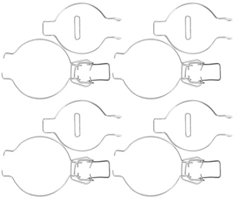 VALICLUD 4 Hebillas De Acero Inoxidable para Tarros De Cristal Cierre Hermético con Mecanismo De Resorte para Conservación De Alimentos Y Organización De Cocina Fácil Instalación