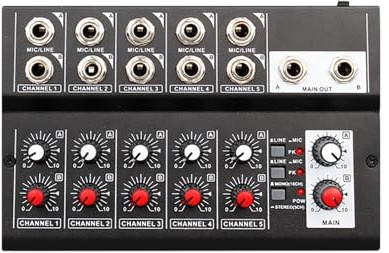 DJ-kontrollant, 10-kanals mixerkonsol digital ljudmixer stereo for inspelning DJ-nätverk livesändning mixer ljud