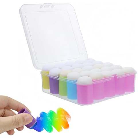 25 Piezas de aplicador de Esponja de Dedo,Pintura de Dedo Arte Tinta Esponja para Manualidades, Dibujo, prácticas, Lavables,para proyectos de Dibujo, para Pintura Facial, Tarjetas, estampación,