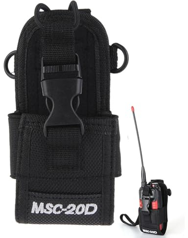 MSC-20D Walkie-Talkie-väska - Universell nylonväska, slitstarkt, lätt och bärbart, praktisk väska, skydd mot smuts, fukt och stötar | för radio, utomhus, sicu