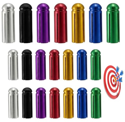 Sariputa 21 unidades de protección de vuelo de dardos, aluminio, ligero, 90 grados, multicolor
