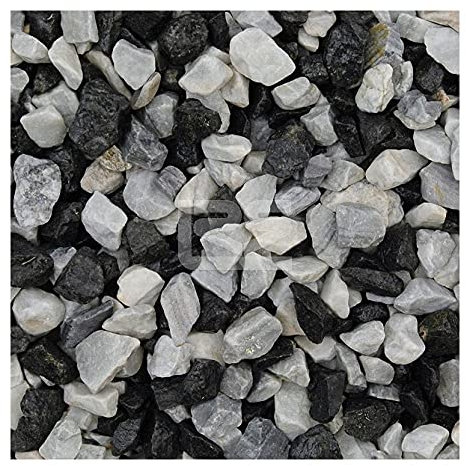 Peak paving Black Ice Decorative Aggregates Stone Chippings Garden Gravel 20mm 20 Kg