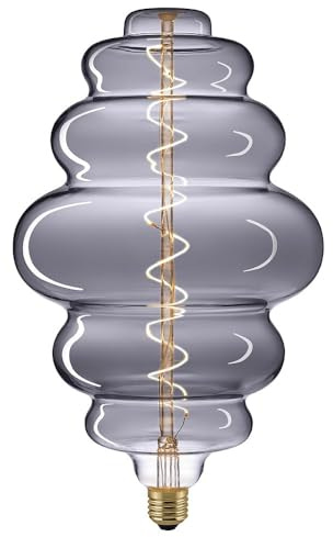 SIGOR LED Deko Wendelfilament GIANTLAMPE NEST TITAN, 230V, Ø 20cm / L 30.8cm, E27, 6W 2200K 170lm 360°, CRI 90, dimmbar, Titan/Klar