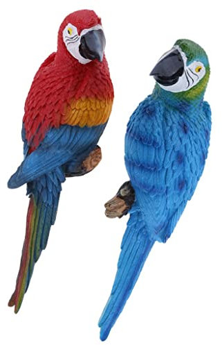 Folpus 2X Clôture Figure Décoration Figure Jardin Figure pour Balcon, Terrasse, Décoration d'arbre