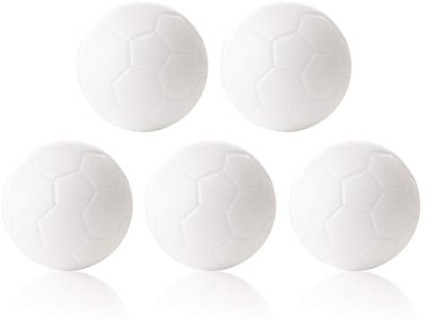 Robertson Kickerball Winspeed 32 mm 5er Set weiß, farbecht, Abriebfest und langlebig, für Tischfußball und Tischkicker, 5 Stück