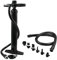 Double Action Hand Pump, Max 1.8BAR (26PSI) SUP Hand Pump, Hand-Powered Manual Air Pump w/Pressure Gauge, High-Pressure Super Pump With 6 Nozzles for Air Beds, Kayaks, Inflatable Tent hand pump