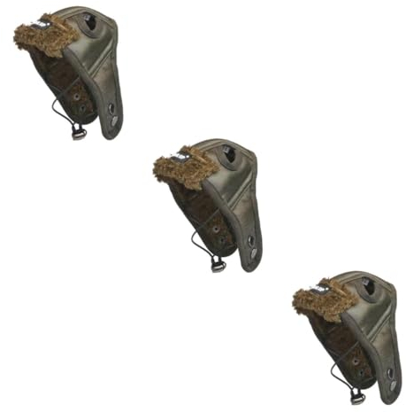 Beavorty 3St Hund Schutzhelm Pilotenmütze im Winter für Hunde Mini-Hüte Welpe Kleider Kostü Haustier Zeigen Haustierkostü kreativ großer Hund Kleiner Hund Fleece- ütze schmücken Hündchen