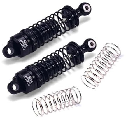 GPM Aluminum 7075 Front Adjustable Spring Damper 70mm For TAMIYA 1/10 BBX BB-01 Chassis 58719 (Black)