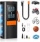 Elektrische luftpumpe, Fahrradpumpe elektrisch mit digitalem Manometer, 150 PSI Reifenfüller mit automatischer Abschaltung, SOS-Licht für Auto, Motorrad, Fahrrad, Bälle und mehr