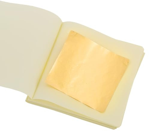 30 fogli di foglie dorate di alta qualità, 24 carati, per decorazioni lussuose, foglie d'oro radiose per arte, artigianato, doratura di mobili, resina, pittura, sculture, cornici e progetti creativi