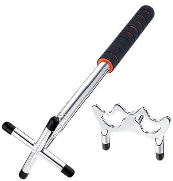 FonHNDG Billares Taco Puente Palo de Puente for Taco Billar retráctil con Cabezal extraíble for(1 Rod 2 Heads-01)