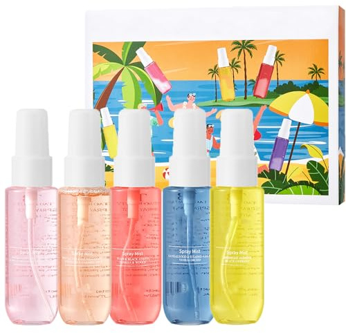Set Di Acqua Profumata Per Capelli E Corpo, 5 X 40ml Mini Profumi Set Profumi Donna Acqua Corpo Profumata Donna Mini Profumo Da Viaggio Con Profumo Di Lunga Durata, Regalo Per Donna