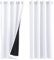 PONY DANCE White Blackout Curtains - Soundproof Curtain Double Layer Curtains Privacy Protected Thermal Insulated Curtain with Silver Rings for Bedroom/Dining Room, 2 Panels, 52x63-Inch