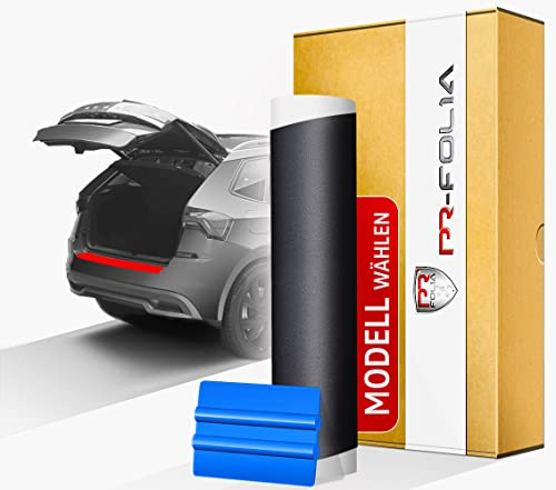 PR-Folia Ladekantenschutz für ID.3 ab Bj. 2020 - SCHWARZ Stoßstangenschutz Folie Lackschutzfolie inkl. Rakel