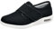 Women's Diabetic Orthopedic Shoes Anti Slip Breathable Comfort Elderly Adjustable Slippers Plantar Fasciitis Foot and Heel Pain Relief Slippers Indoor and Outdoor Walking Shoes,Black,37EU