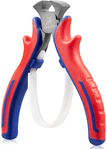 GOLD DEER 4 Mini Vornschneider Schmuck Zangen mit Rutschfeste Griffe für Schneiden Weiche Drähte Nägel Ziehen und Schmuckherstellung