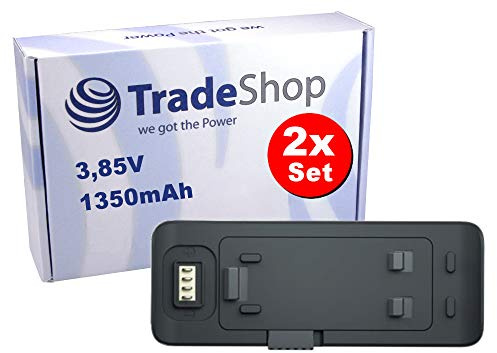 2X Trade-Shop Li-Ion Akku 1200mAh ersetzt Insta IS360RB passend für Insta 360 One R Twin Edition Actionkamera/Ersatz Batterie