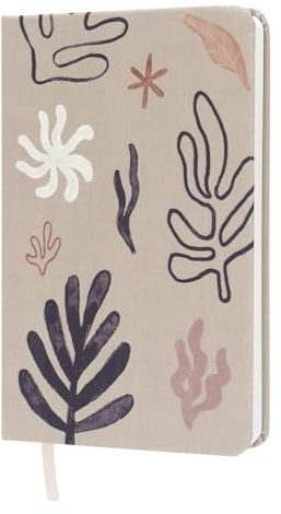 Kokonote: Quaderno Puntinato Kalima | Quaderno A5 con rilegatura cucita, copertina rigida in stoffa, carta d'avorio 100g/m², Bullet journal, Quaderno appunti | Kalima Collection