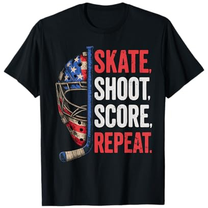 Hockey Shirt Hockey Gifts Ice Hockey Stuff Boy Jersey T-Shirt