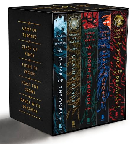 George R. R. Martin's A Game of Thrones 5-Book Boxed Set (Song of Ice and Fire Series): A Game of Thrones, A Clash of Kings, A Storm of Swords, A Feast for Crows, and A Dance with Dragons