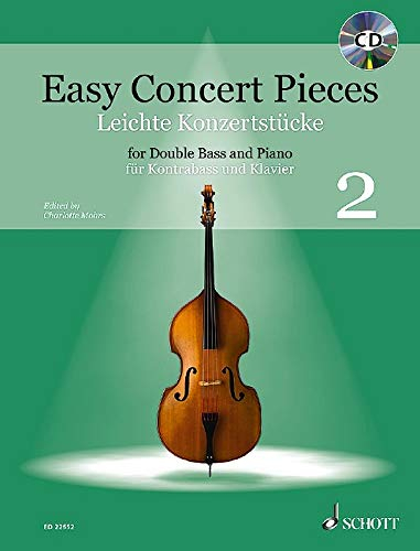 Leichte Konzertstücke: 24 leichte Stücke aus 5 Jahrhunderten von der halben bis zur 3. Lage. Band 2. Kontrabass und Klavier. (Easy Concert Pieces)