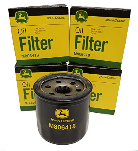 M806418 John Deere Oil Filter 1023E, 1025R, 1026R, 2210, 4010,755, HPX-DIESEL GATOR,455 LAWN MOWER, X495, X740, X748, and 1435 FRONT MOWER.