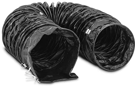 MSW Tuyau De Ventilateur Flexible Pour Ventilateur Extracteur De Chantier MSW-IBFD-03 (5 m, Ø 300 mm, Pour Ventilateur MSW-IB-02, Nylon & PVC, Très Flexible)