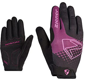 Ziener Kinder Colo Fahrrad/Mountainbike/Radsport-Handschuhe | Langfinger - atmungsaktiv,dämpfend, Purple Passion, M