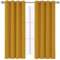 funky gadgets Blackout Curtains for Bedroom 54 Inch Drop Thermal Insulated Eyelet Curtains & Drapes Black Out Curtain for Kitchen, Living Room 2 Panels (46x54 Inch Ochre)